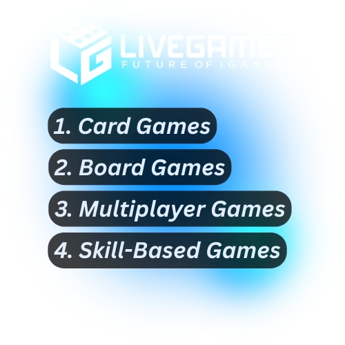 online play livegame popular game categories
